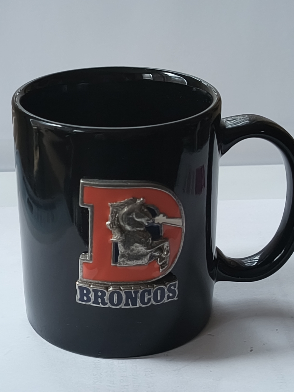 NFL Denver Broncos Coffee Cup Pewter Letter Undamaged